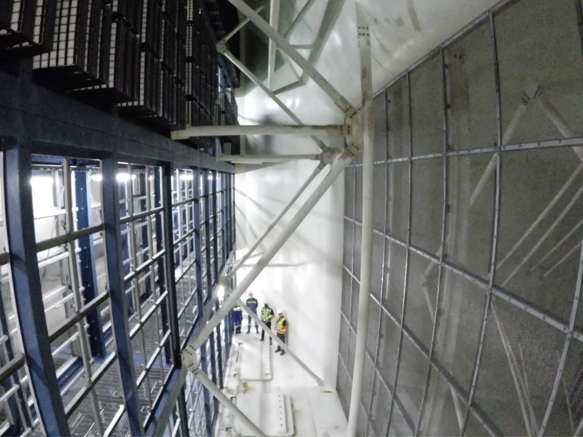 Inspecting the intake filters and vent of a gas turbine generator