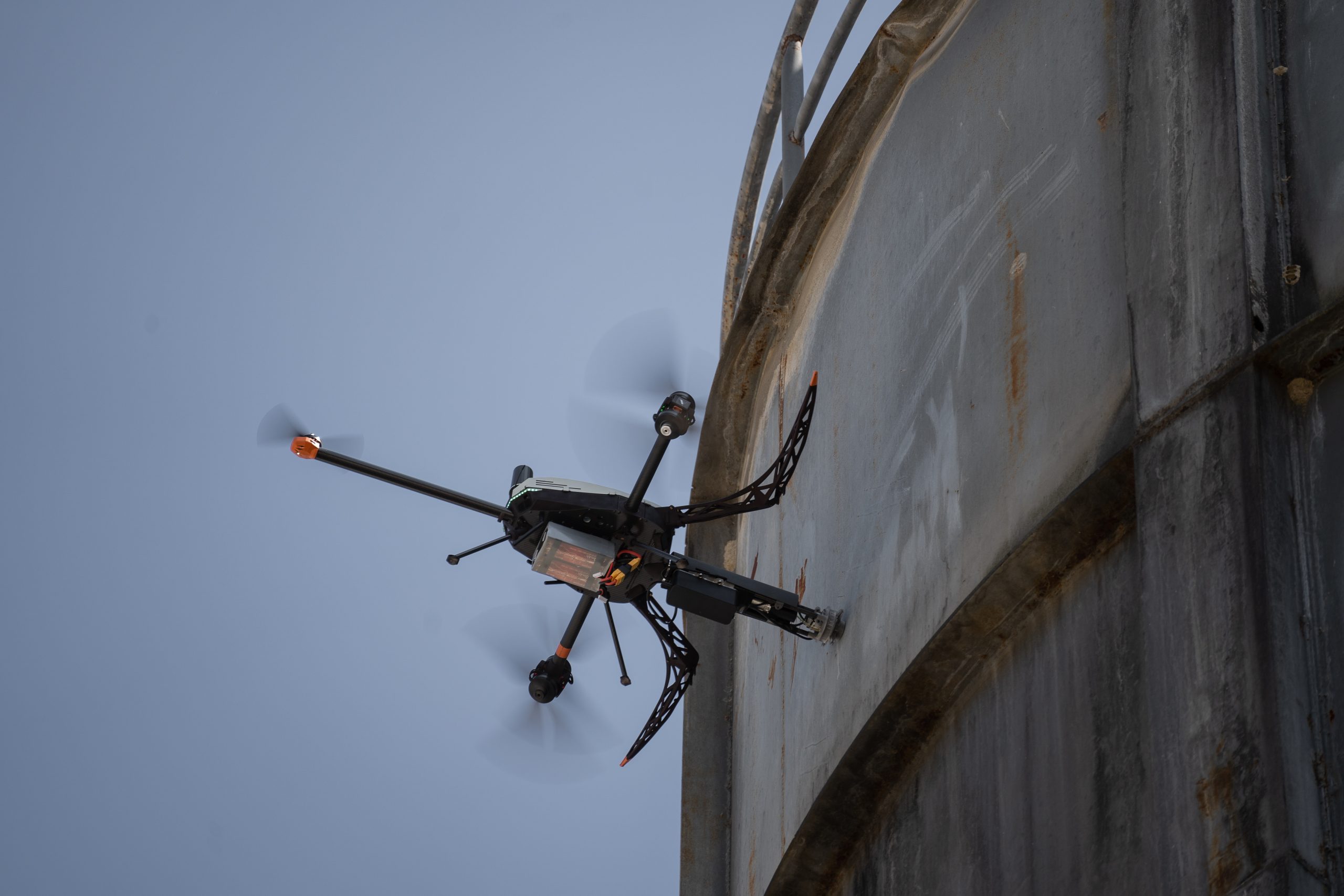 Voliro: Contact-based inspection drone for NDT and wind turbine LPS